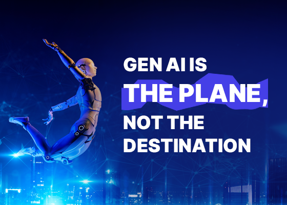 Gen AI is the Plane banner